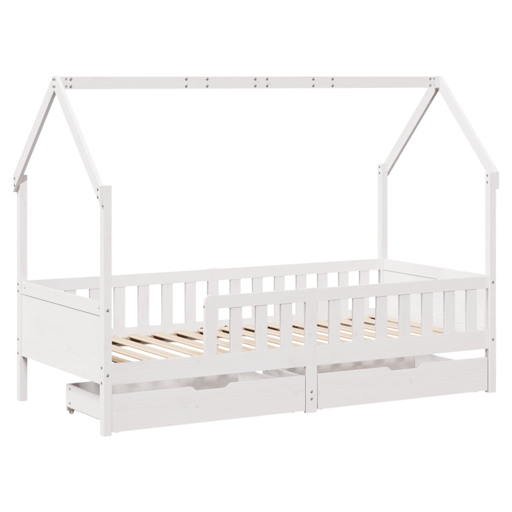 Kinderbedframe 90x200 cm massief grenenhout