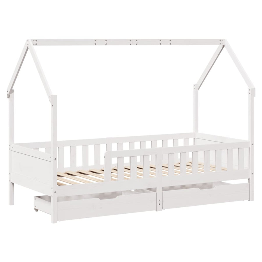 Kinderbedframe 90x200 cm massief grenenhout