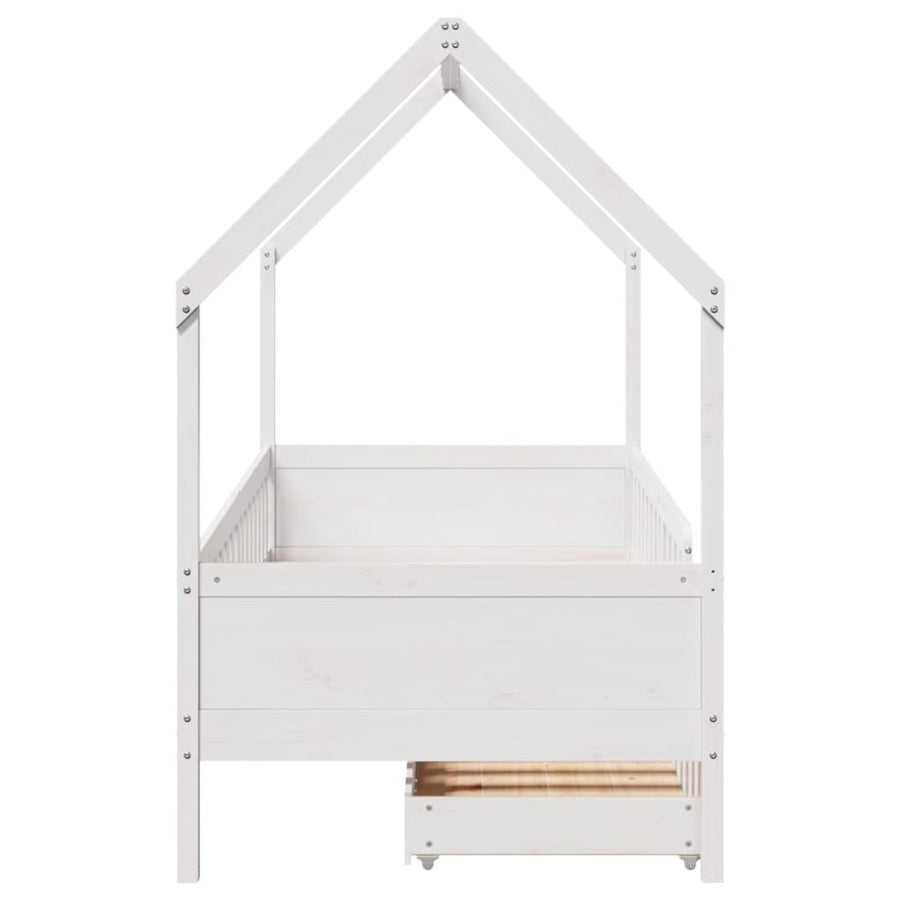 Kinderbedframe 90x200 cm massief grenenhout
