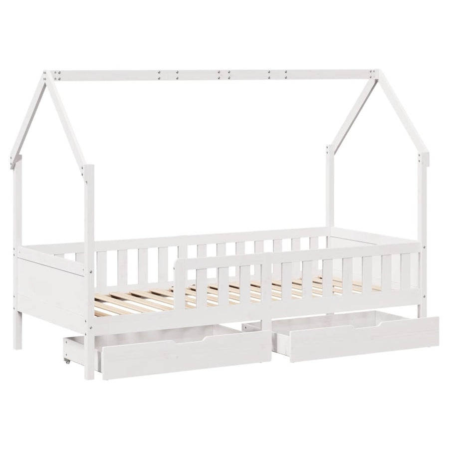 Kinderbedframe 90x200 cm massief grenenhout