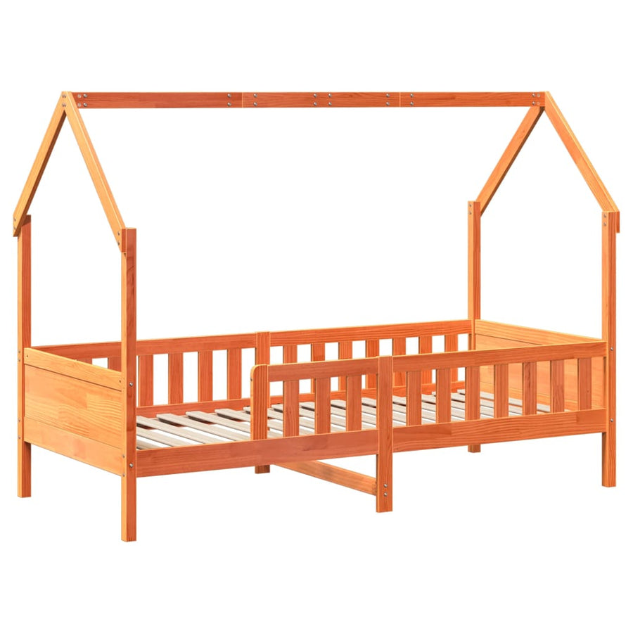 Kinderbedframe met lades 80x200 cm massief grenenhout