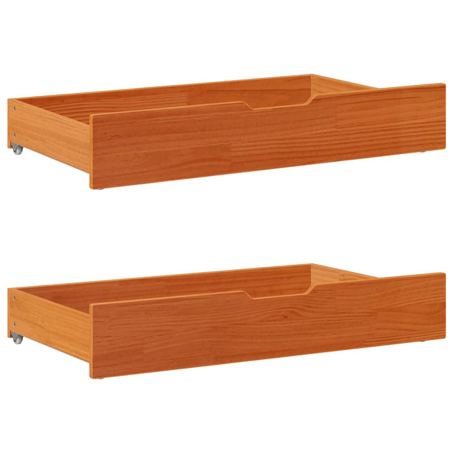 Kinderbedframe met lades 80x200 cm massief grenenhout