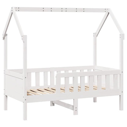 Kinderbedframe Met Lades Massief Grenenhout 80 x 160 cm Wit