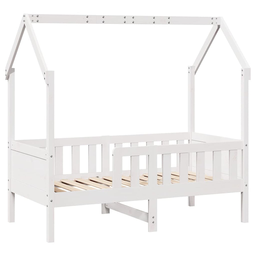 Kinderbedframe Met Lades Massief Grenenhout 80 x 160 cm Wit