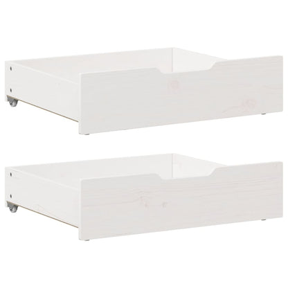 Kinderbedframe met lades 70x140 cm massief grenenhout