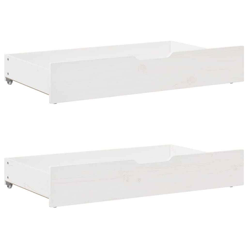 Slaapbank met lades 90x200 cm massief grenenhout