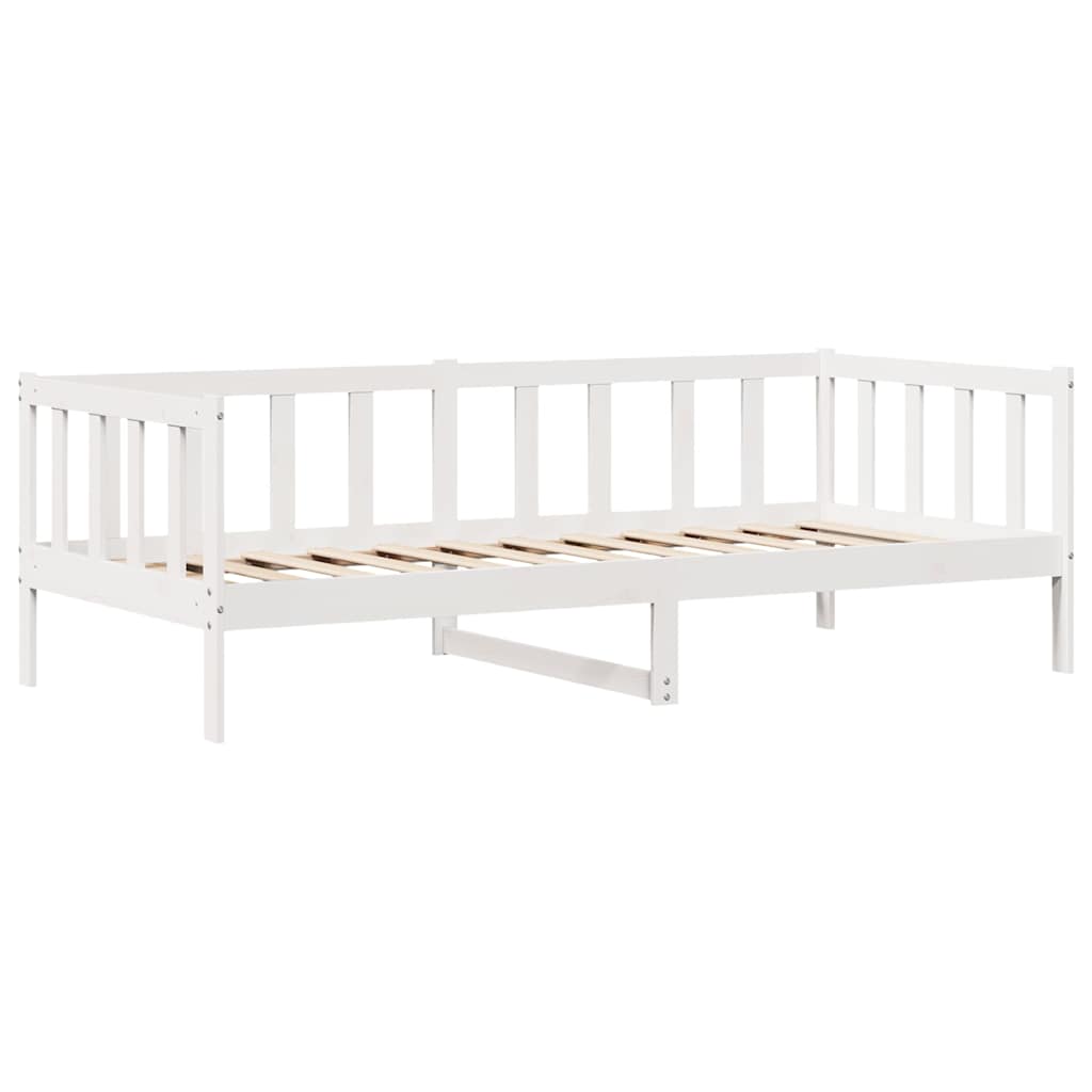 Slaapbank Met Lades Massief Grenenhout 80 x 200 cm Wit