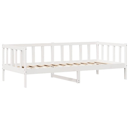 Slaapbank Met Lades Massief Grenenhout 80 x 200 cm Wit