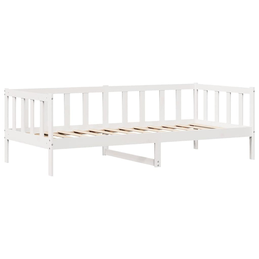 Slaapbank Met Lades Massief Grenenhout 80 x 200 cm Wit