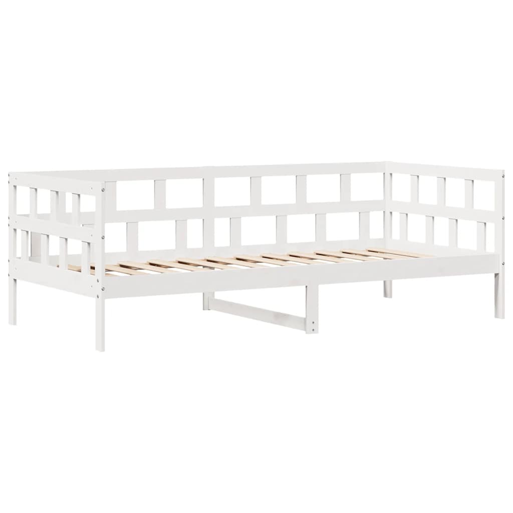 Slaapbank Met Lades Massief Grenenhout 80 x 200 cm Wit