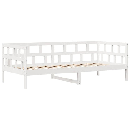Slaapbank Met Lades Massief Grenenhout 80 x 200 cm Wit