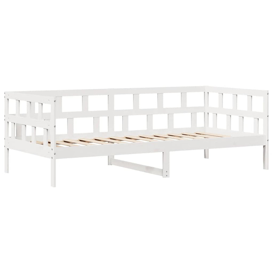 Slaapbank Met Lades Massief Grenenhout 80 x 200 cm Wit