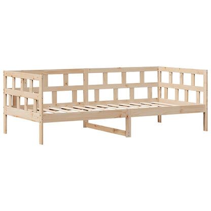 Slaapbank Met Lades Massief Grenenhout 90 x 190 cm Naturel