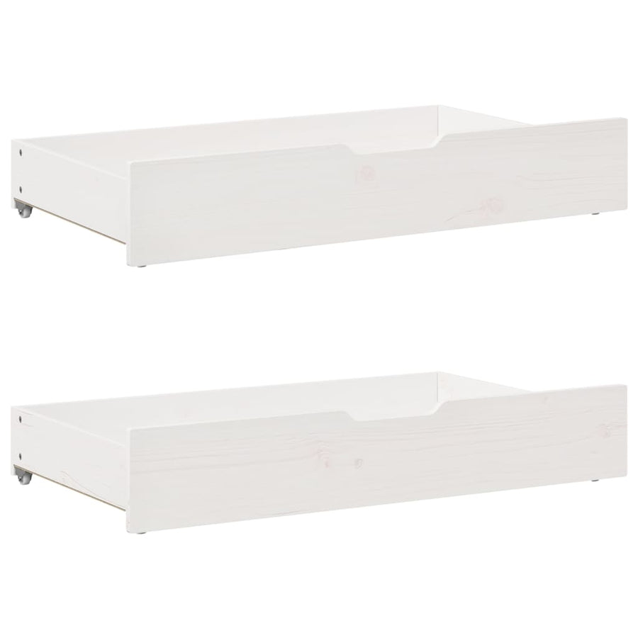 Slaapbank met lades 90x190 cm massief grenenhout