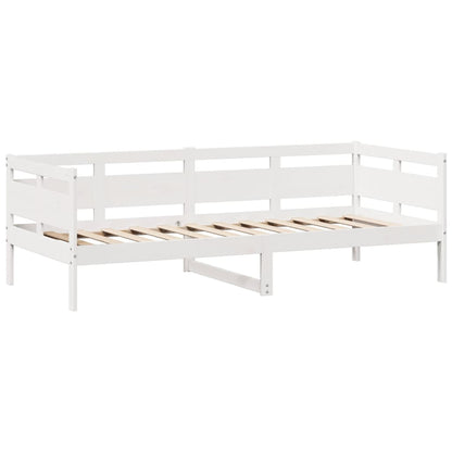 Slaapbank met lades 80x200 cm massief grenenhout wit