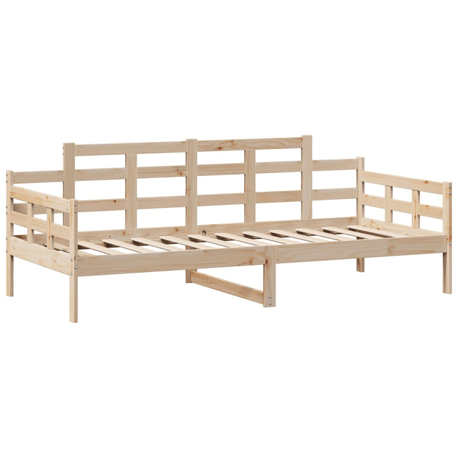 Slaapbank met lades 90x190 cm massief grenenhout