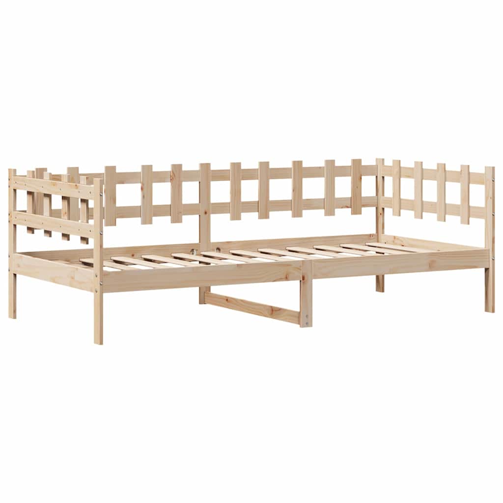 Slaapbank met lades 90x190 cm massief grenenhout