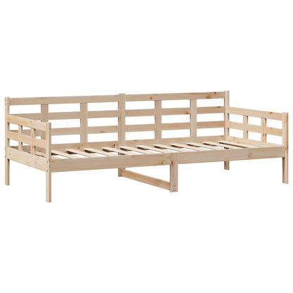 Slaapbank met lades 90x190 cm massief grenenhout