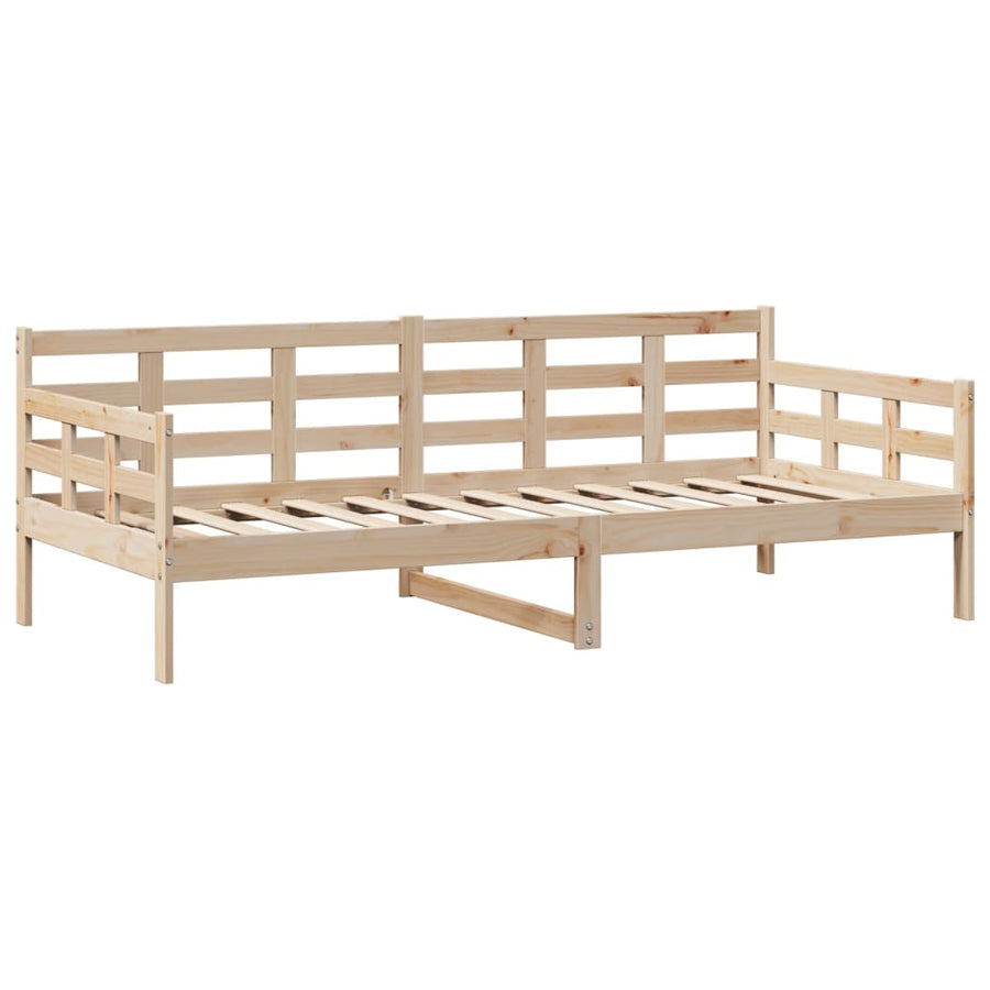 Slaapbank met lades 90x190 cm massief grenenhout