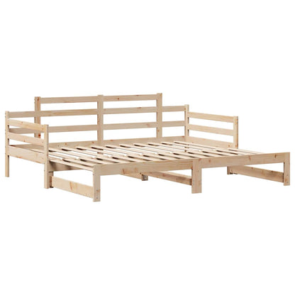 Slaapbank Met Onderschuifbed En Lades Zonder Matras 80 x 200 cm