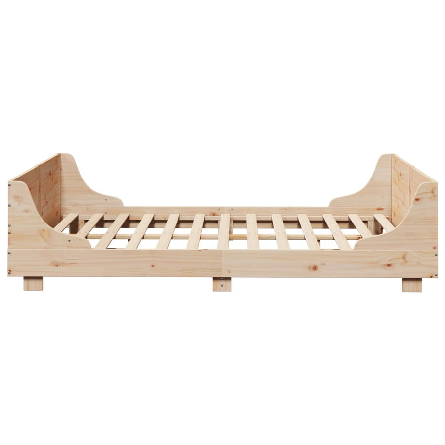 Bedframe zonder matras massief grenenhout 140x190 cm