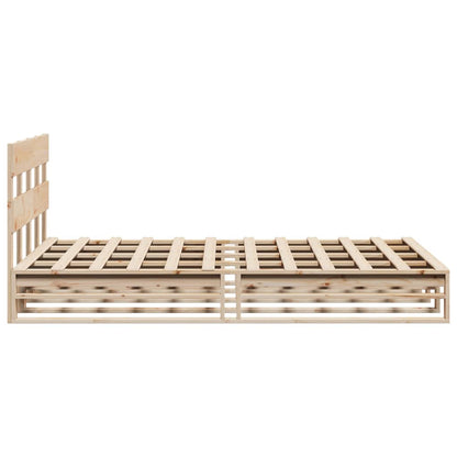 Bedframe zonder matras massief grenenhout 120x200 cm