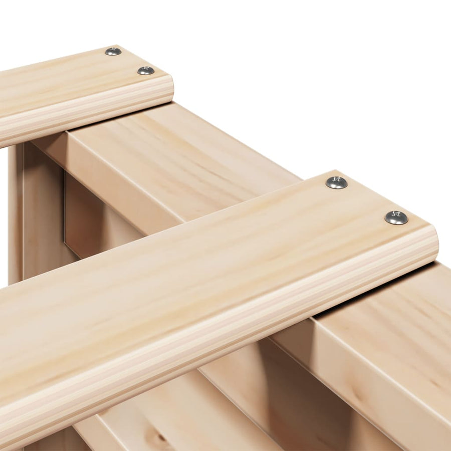 Bedframe zonder matras massief grenenhout 150x200 cm