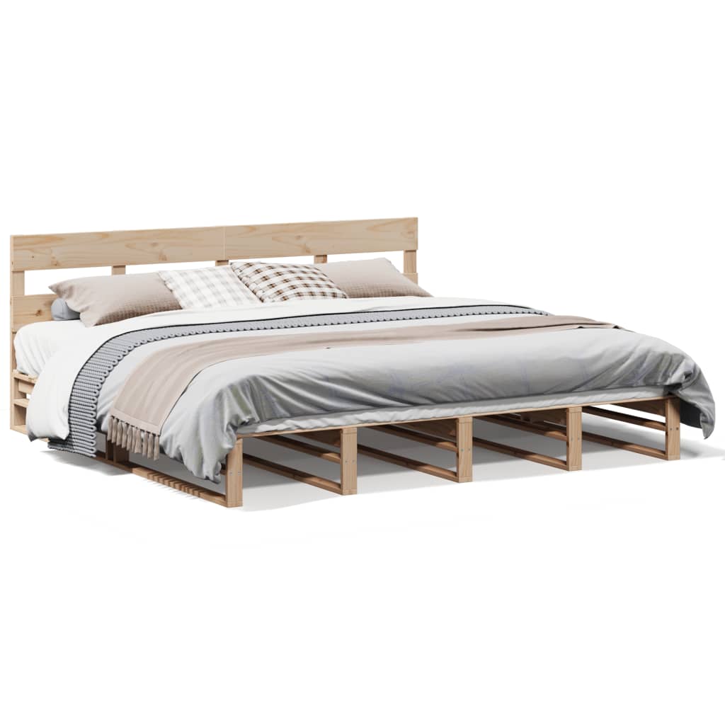 Bedframe zonder matras massief grenenhout 180x200 cm