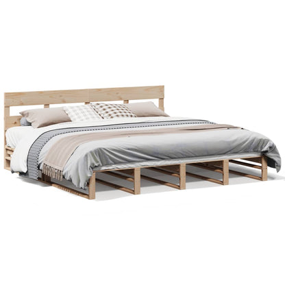 Bedframe zonder matras massief grenenhout 180x200 cm
