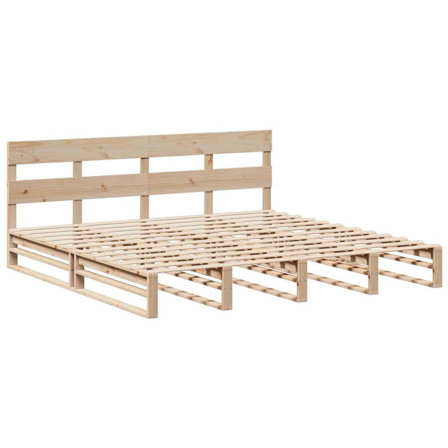 Bedframe zonder matras massief grenenhout 180x200 cm