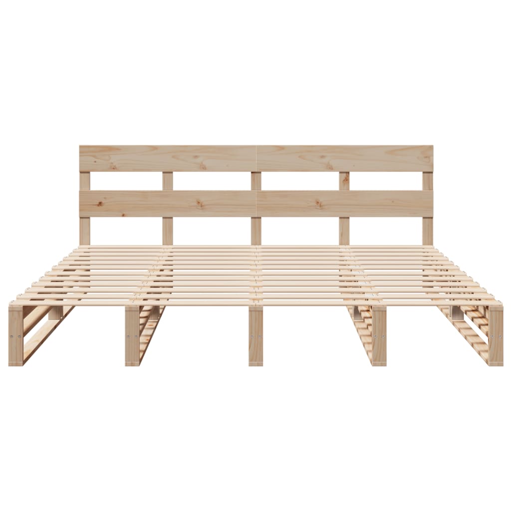 Bedframe zonder matras massief grenenhout 180x200 cm