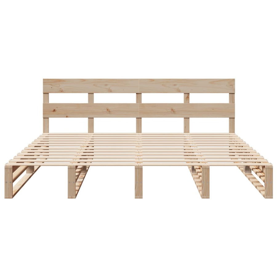 Bedframe zonder matras massief grenenhout 180x200 cm