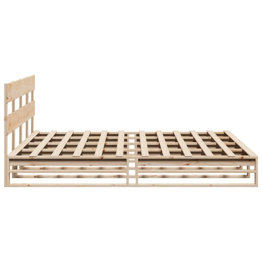 Bedframe zonder matras massief grenenhout 180x200 cm
