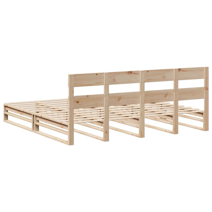 Bedframe zonder matras massief grenenhout 180x200 cm
