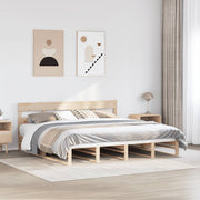 Bedframe massief grenenhout 200x200 cm