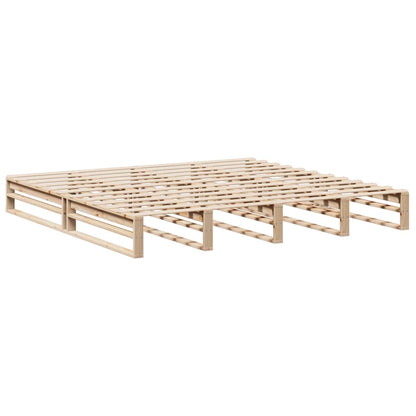 Bedframe massief grenenhout 200x200 cm