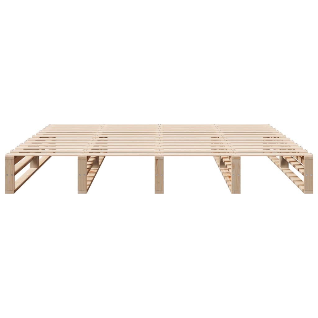 Bedframe massief grenenhout 200x200 cm