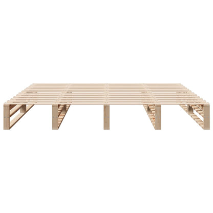 Bedframe massief grenenhout 200x200 cm