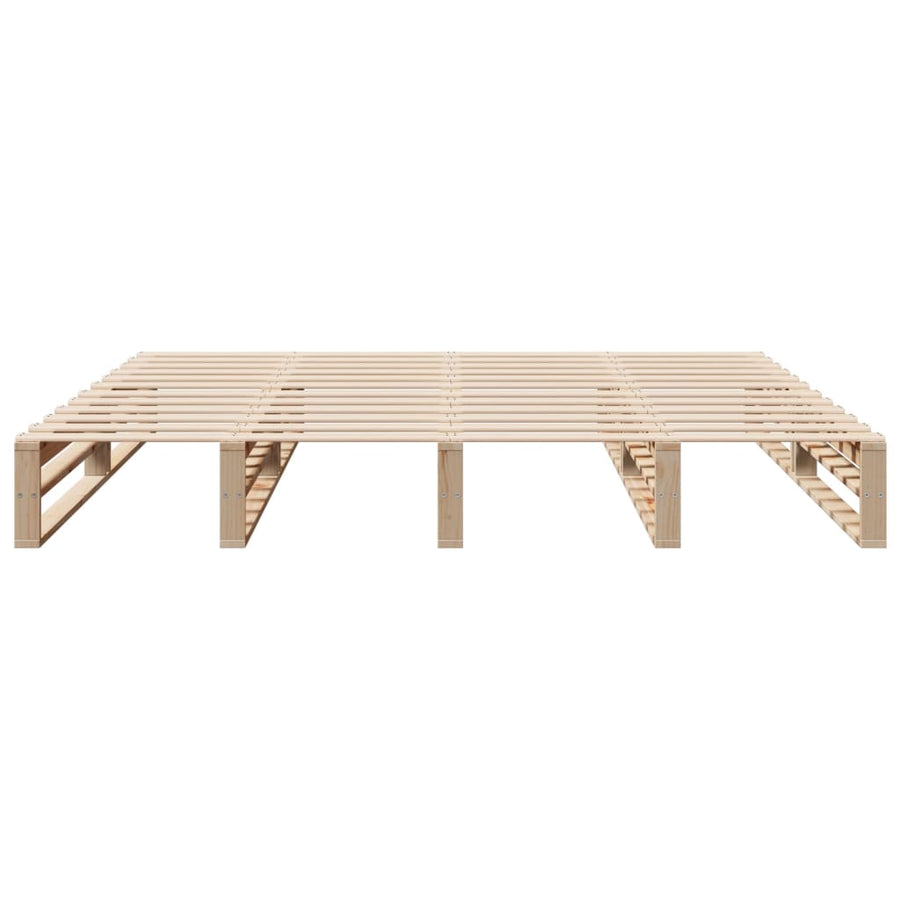 Bedframe massief grenenhout 200x200 cm