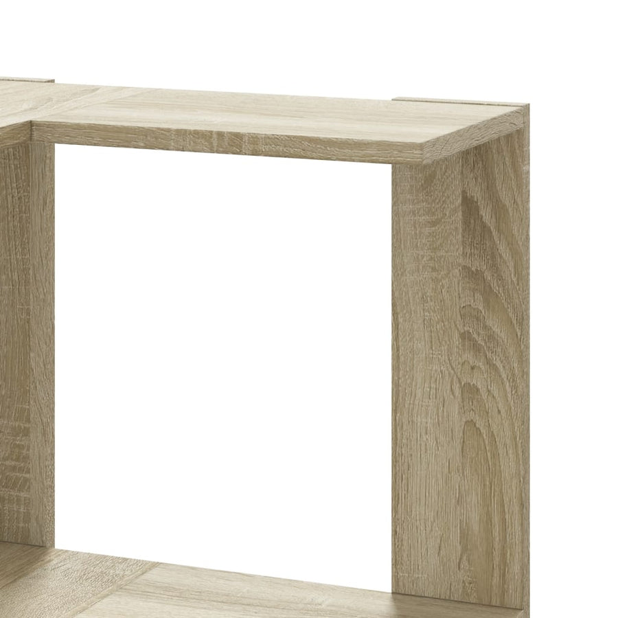 Boekenkast 5-laags hoek 50x50x179 cm bewerkt hout sonoma eiken