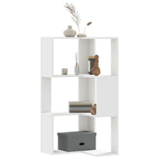 Boekenkast hoek 50x50x102 cm bewerkt hout wit