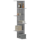 Corner shelf 36.5x36.5x140 cm engineered wood grey Sonoma oak