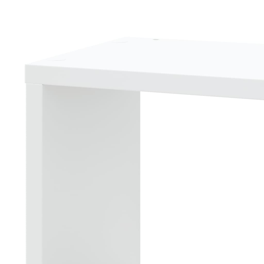 Hoekwandschap 45x45x147 cm bewerkt hout wit
