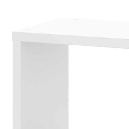 Hoekwandschap 45x45x147 cm bewerkt hout wit