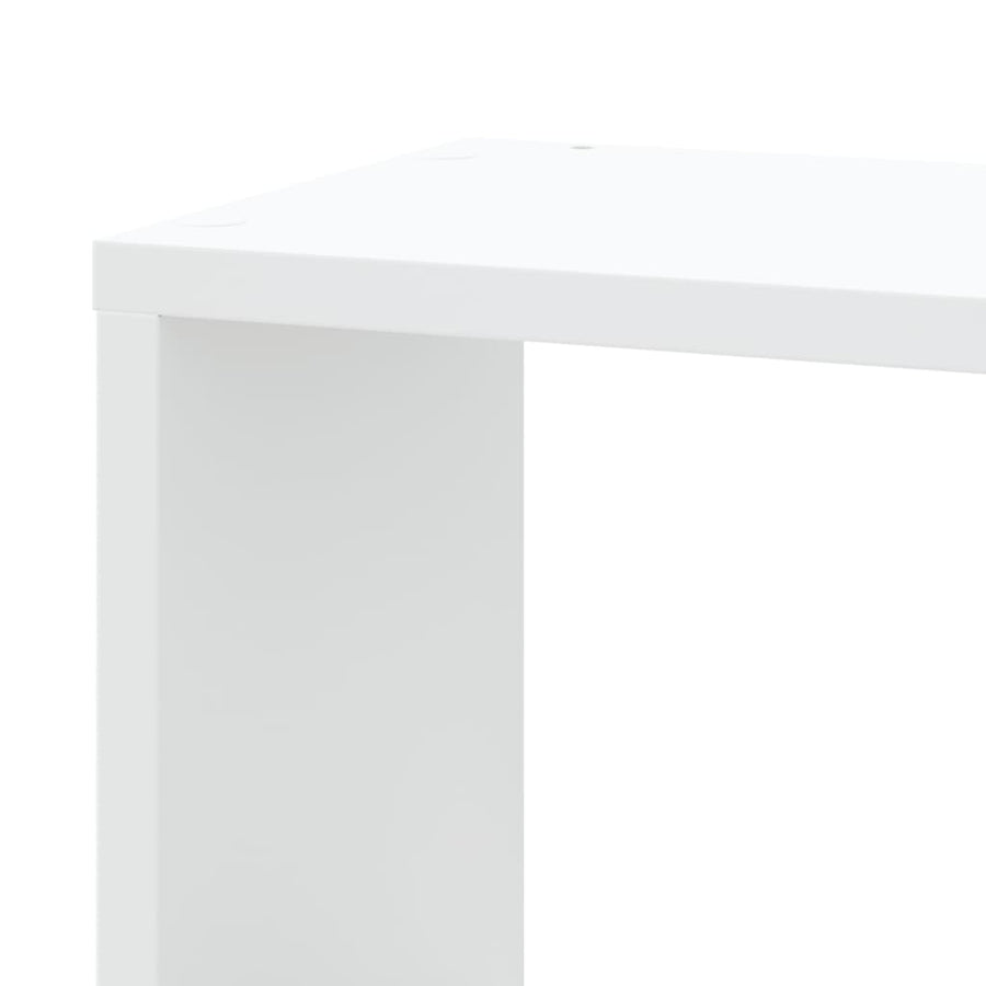 Hoekwandschap 45x45x147 cm bewerkt hout wit
