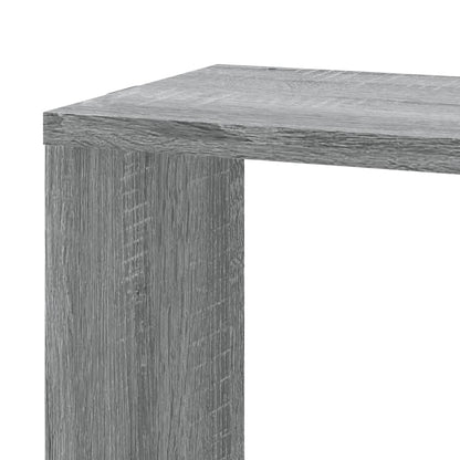 Hoekwandschap 45x45x147 cm bewerkt hout grijs sonoma eikenkleur