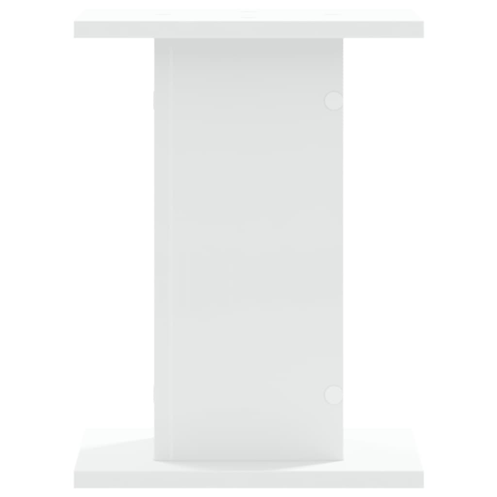 Speakerstandaards 2 st 30x30x40 cm bewerkt hout wit