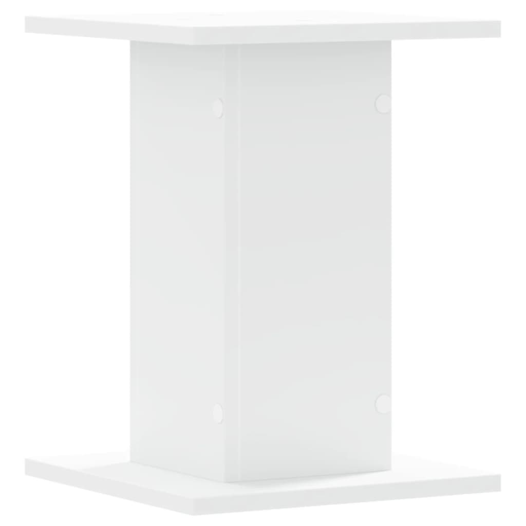 Speakerstandaards 2 st 30x30x40 cm bewerkt hout wit