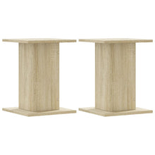 Speakerstandaards 2 st 30x30x40 cm bewerkt hout sonoma eiken