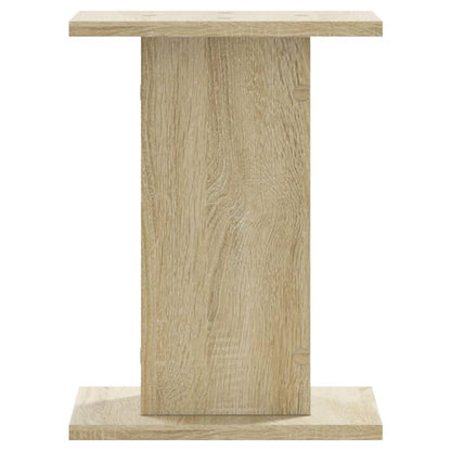 Speakerstandaards 2 st 30x30x40 cm bewerkt hout sonoma eiken